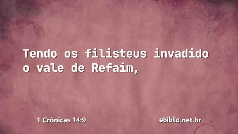 1 Crônicas 14:9