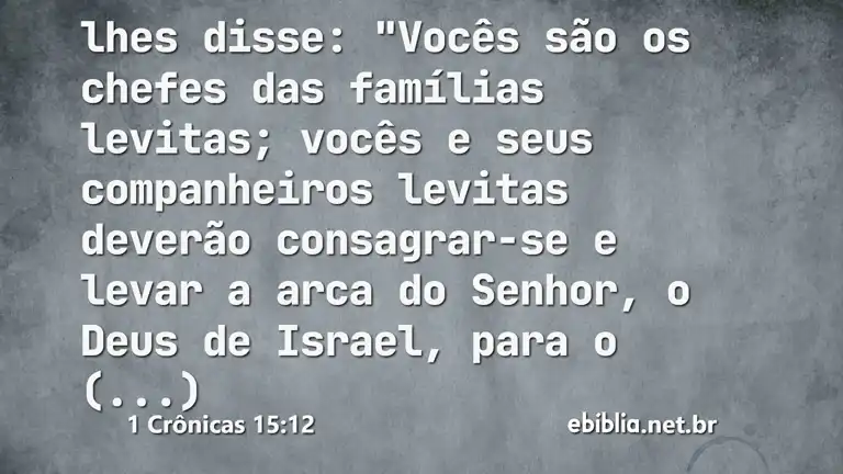 1 Crônicas 15:12