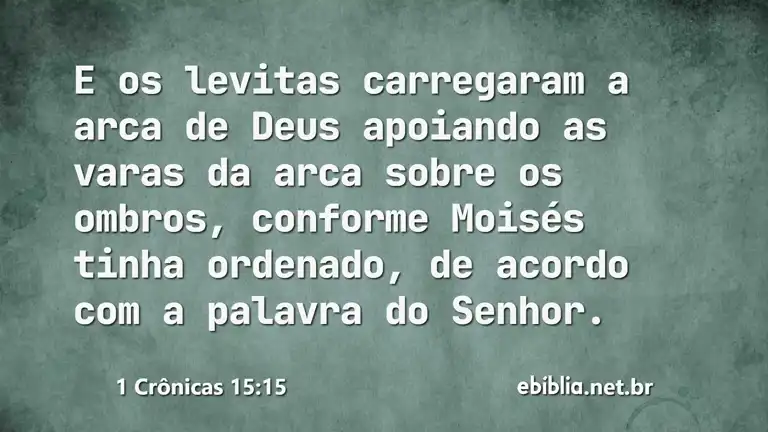 1 Crônicas 15:15