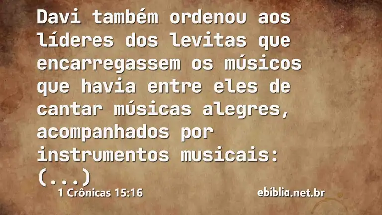 1 Crônicas 15:16