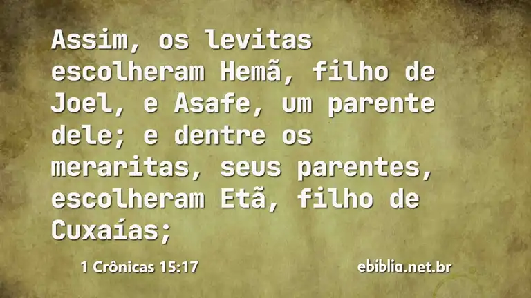 1 Crônicas 15:17