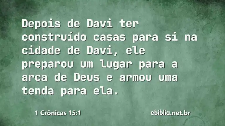 1 Crônicas 15:1