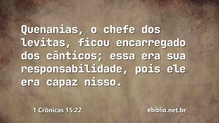 1 Crônicas 15:22