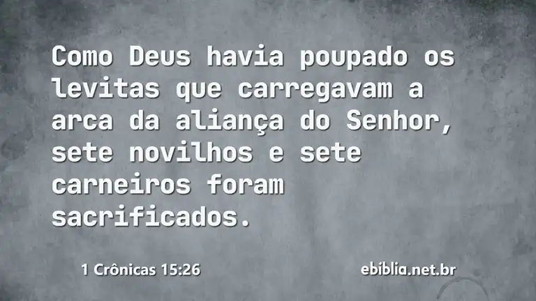 1 Crônicas 15:26