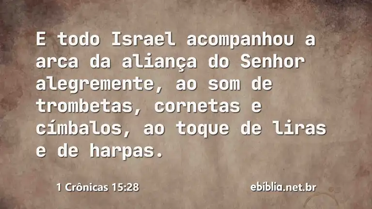 1 Crônicas 15:28