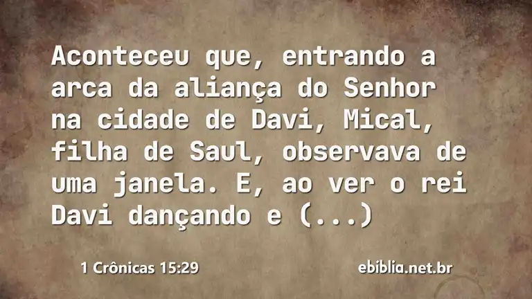 1 Crônicas 15:29