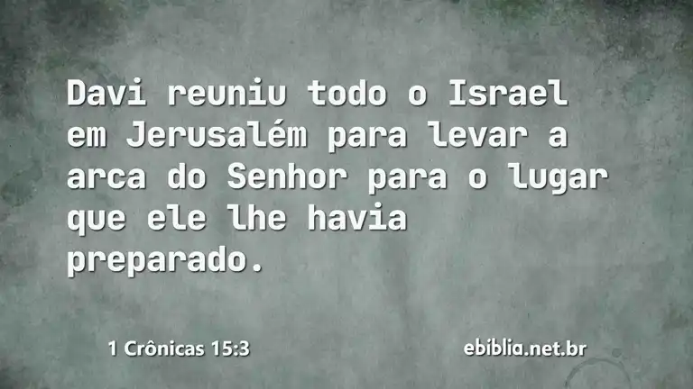 1 Crônicas 15:3