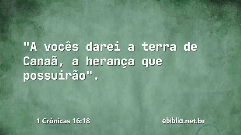 1 Crônicas 16:18