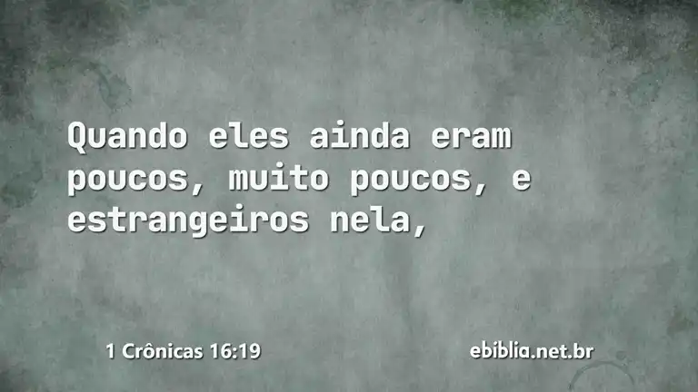 1 Crônicas 16:19