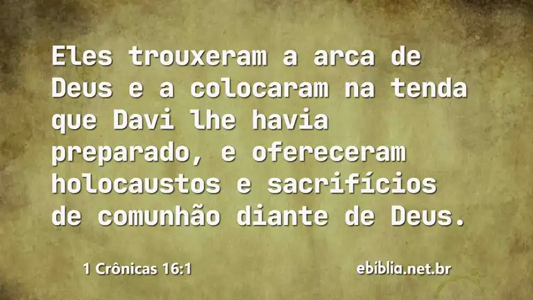 1 Crônicas 16:1