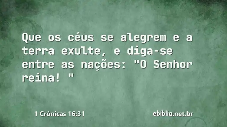 1 Crônicas 16:31