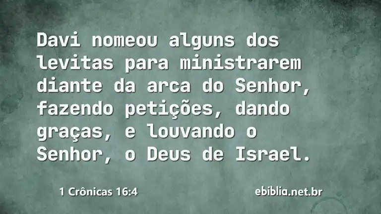 1 Crônicas 16:4