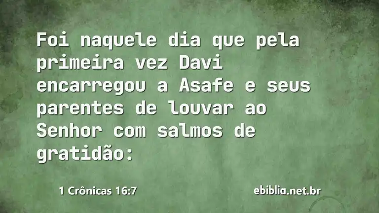 1 Crônicas 16:7