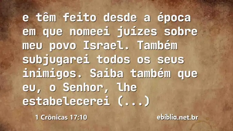 1 Crônicas 17:10