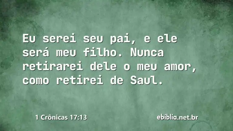 1 Crônicas 17:13