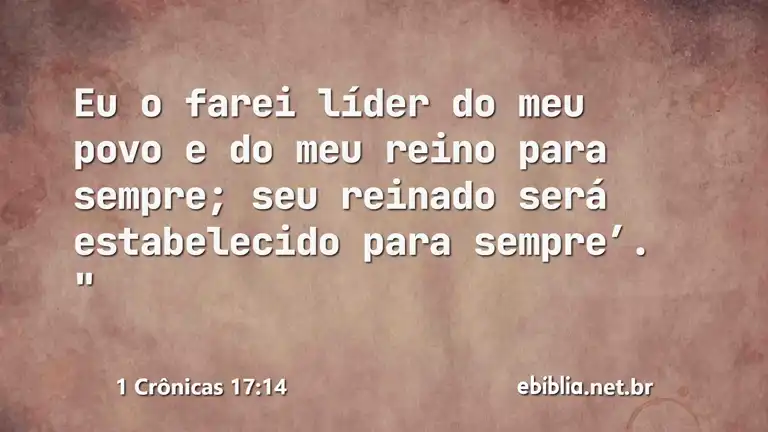 1 Crônicas 17:14