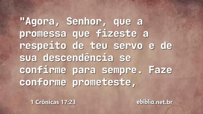 1 Crônicas 17:23