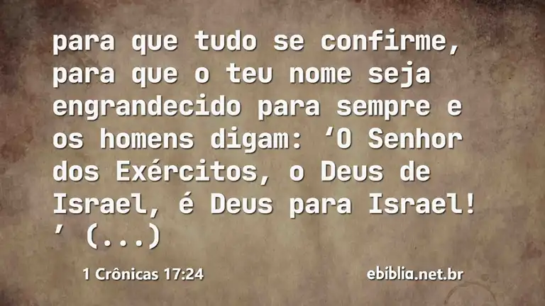 1 Crônicas 17:24