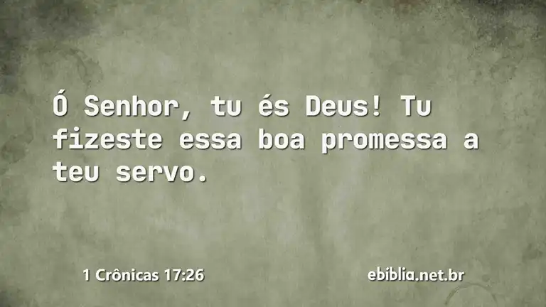 1 Crônicas 17:26