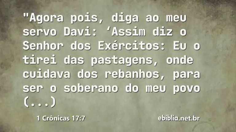 1 Crônicas 17:7