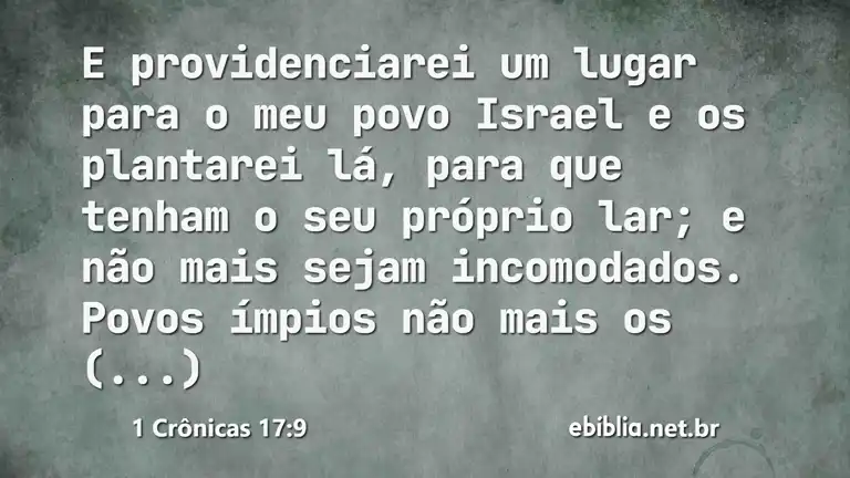 1 Crônicas 17:9