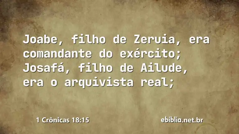 1 Crônicas 18:15