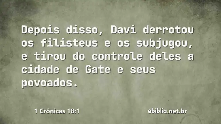 1 Crônicas 18:1