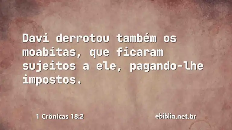 1 Crônicas 18:2