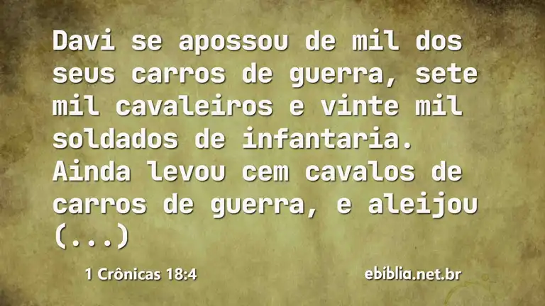 1 Crônicas 18:4