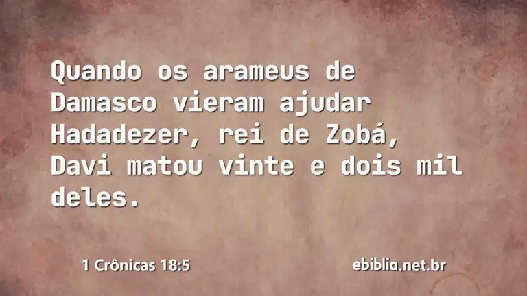 1 Crônicas 18:5