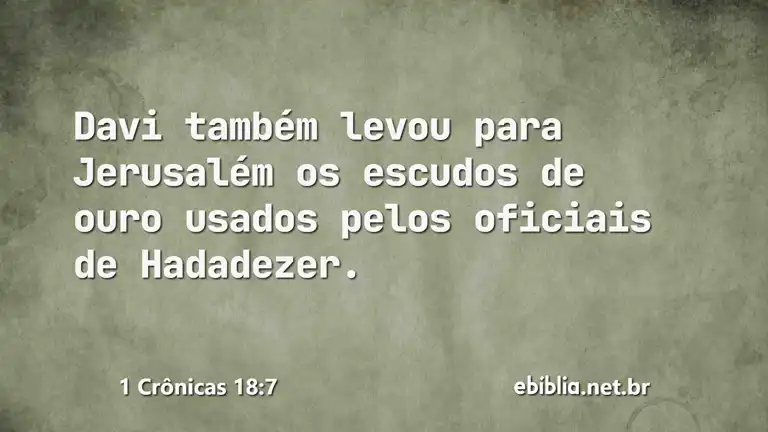 1 Crônicas 18:7