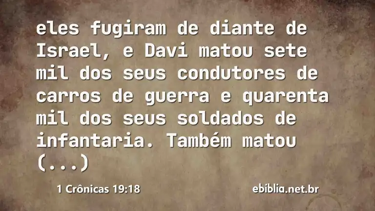 1 Crônicas 19:18