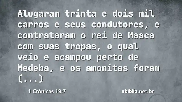 1 Crônicas 19:7