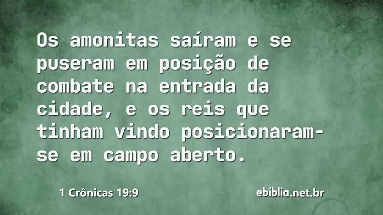 1 Crônicas 19:9