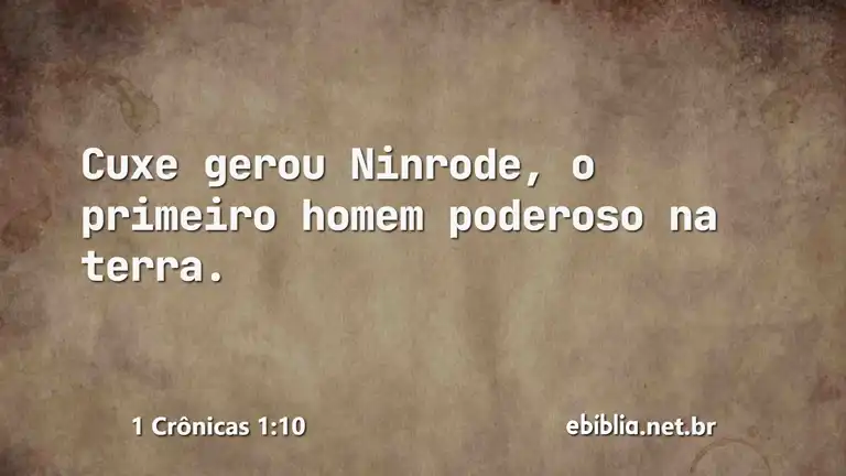 1 Crônicas 1:10