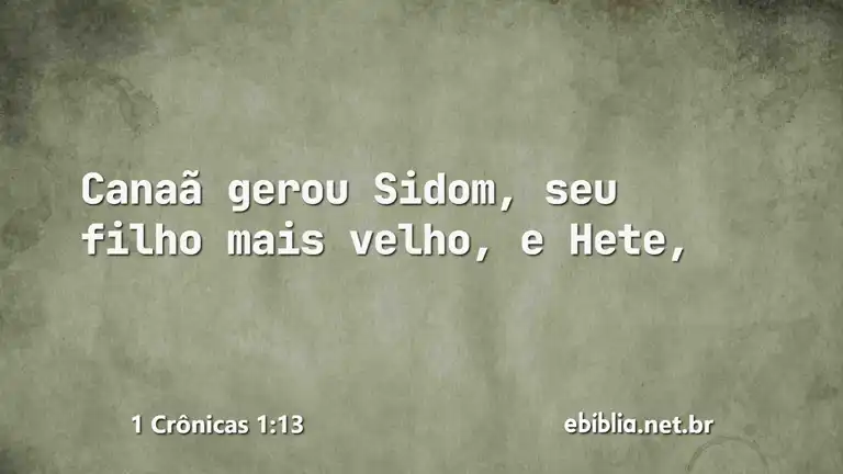 1 Crônicas 1:13