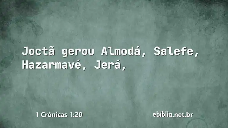 1 Crônicas 1:20