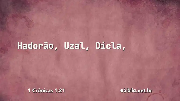 1 Crônicas 1:21