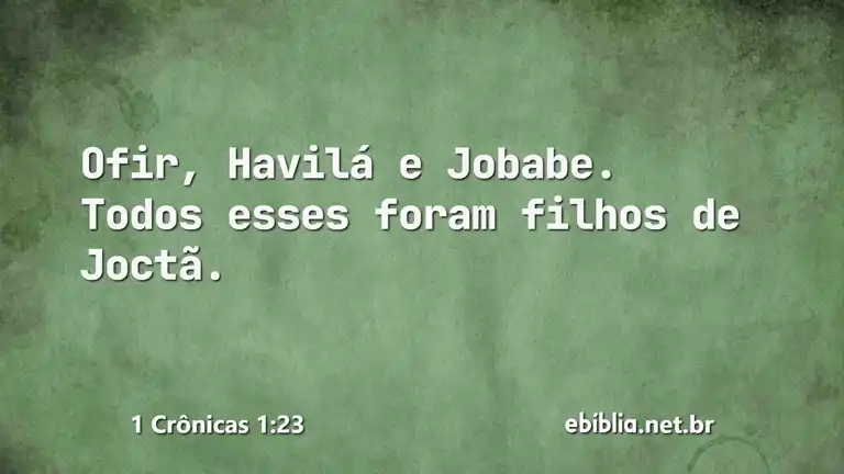 1 Crônicas 1:23