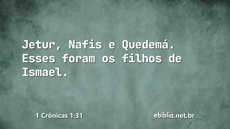 1 Crônicas 1:31