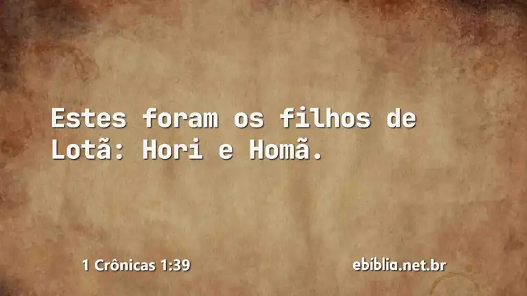 1 Crônicas 1:39