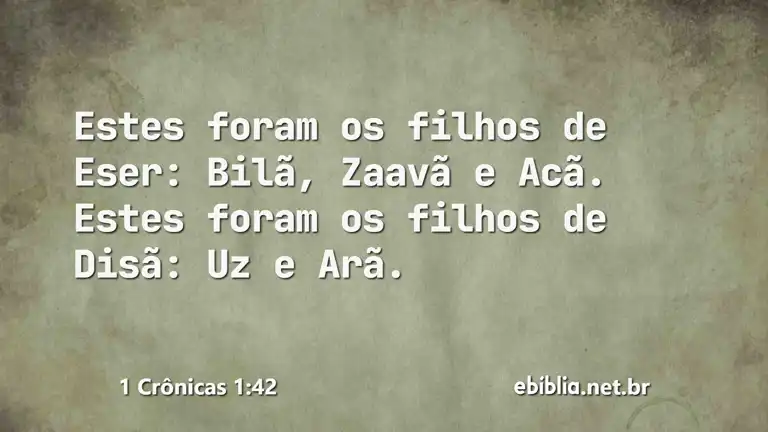 1 Crônicas 1:42