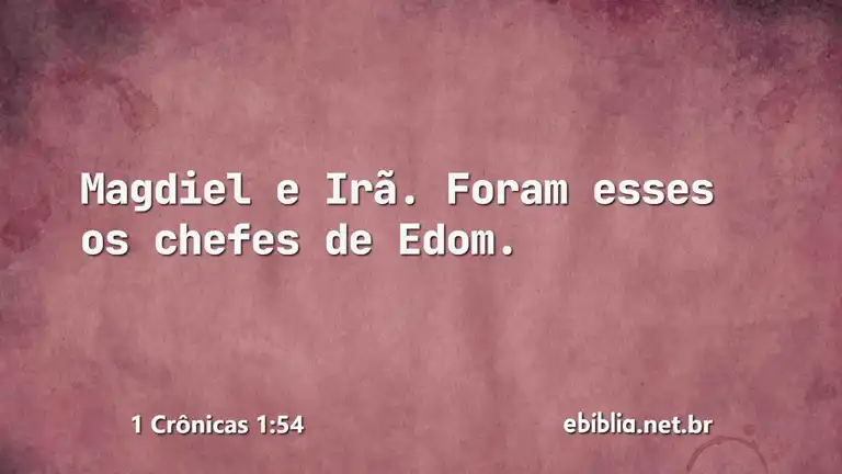 1 Crônicas 1:54