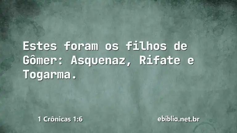 1 Crônicas 1:6