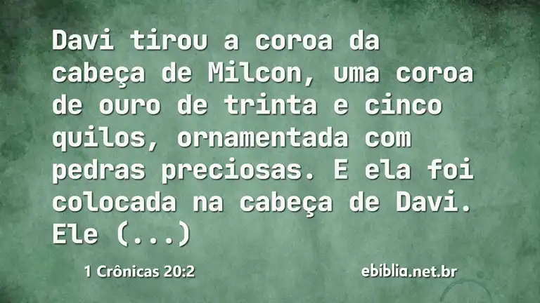 1 Crônicas 20:2