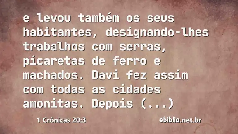 1 Crônicas 20:3