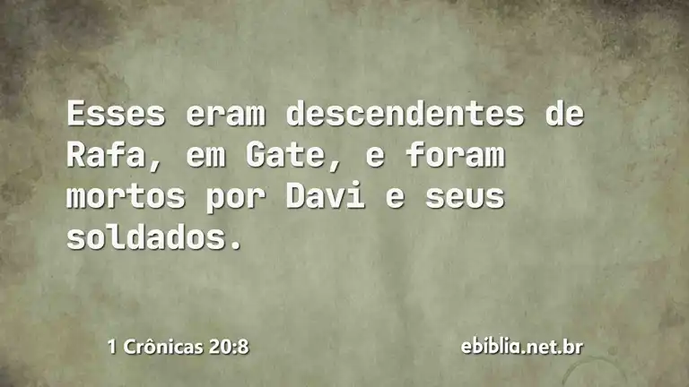 1 Crônicas 20:8