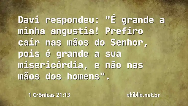 1 Crônicas 21:13