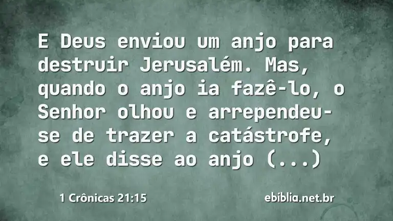 1 Crônicas 21:15