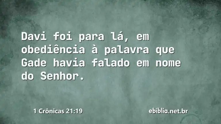 1 Crônicas 21:19